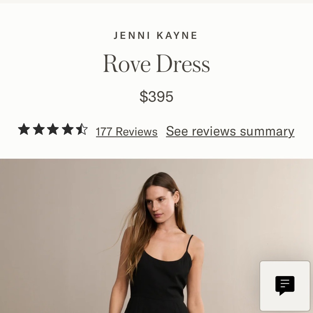 Jenni Kayne Black Rove Dress- NWT xs
